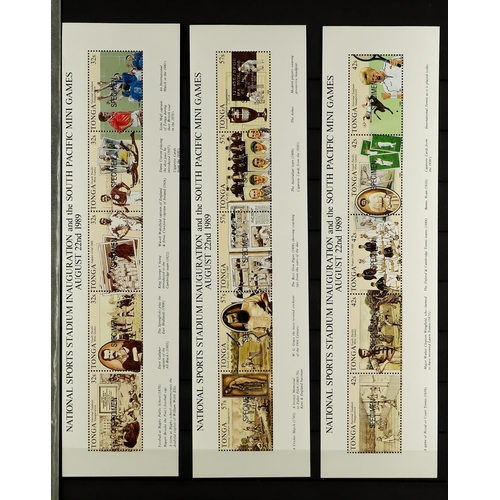 1066 - TONGA 1981-97 SPECIMEN STAMPS a never hinged mint collection of stamps, miniature sheets & sheetlets... 