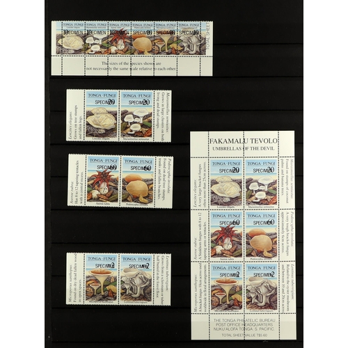 1066 - TONGA 1981-97 SPECIMEN STAMPS a never hinged mint collection of stamps, miniature sheets & sheetlets... 