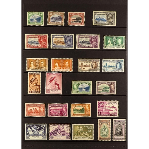 1078 - TRINIDAD & TOBAGO 1922-51 MINT COLLECTION with 1922-28 complete set, plus some additional shades; 19... 