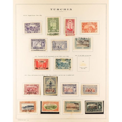 1085 - TURKEY 1865-1921 COLLECTION of mint & used issues, incl. 1867 2pi used, 1868 to 25pi mint, 1876-77 s... 