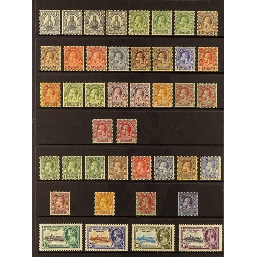 1091 - TURKS & CAICOS IS. 1913-35 MINT COLLECTION incl. 1913-21 set with additional SG listed shades of 1d,... 