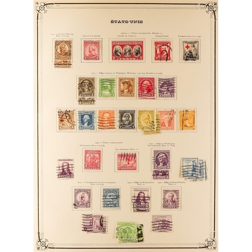 1109 - UNITED STATES 1857-1937 USED COLLECTION incl. 1861-66 vals to 5c, 10c, 15c & 30c, 1869 vals to 15c, ... 