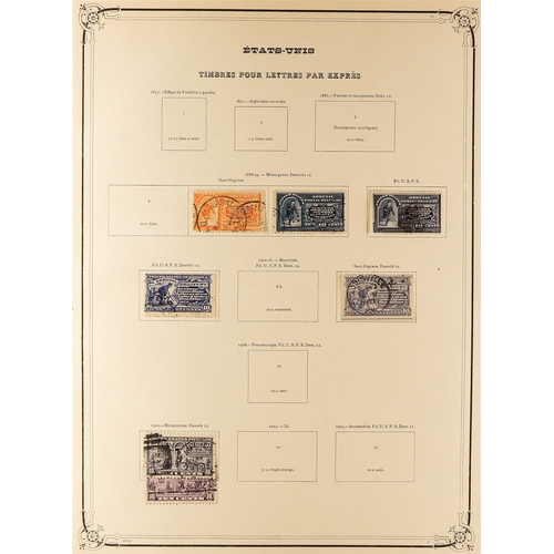 1109 - UNITED STATES 1857-1937 USED COLLECTION incl. 1861-66 vals to 5c, 10c, 15c & 30c, 1869 vals to 15c, ... 