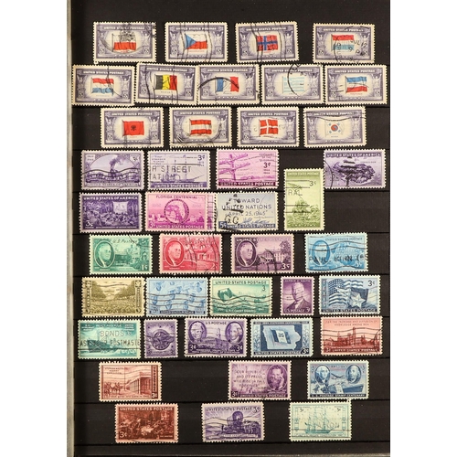 1111 - UNITED STATES 1890's-1990's mint & used ranges in two albums & two stock books. (+/- 2000 stamps)