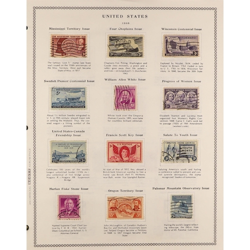 1111 - UNITED STATES 1890's-1990's mint & used ranges in two albums & two stock books. (+/- 2000 stamps)