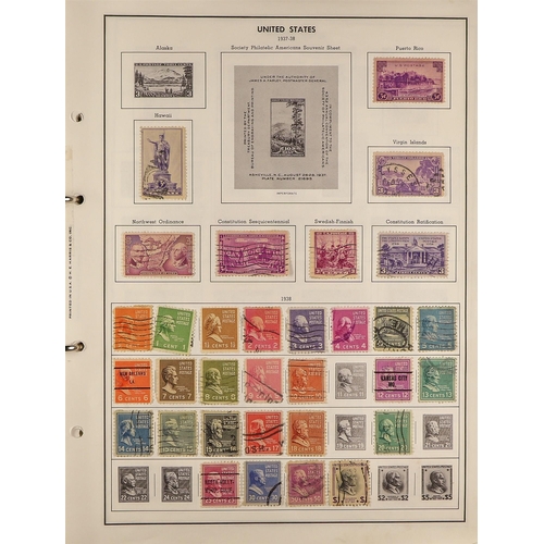 1111 - UNITED STATES 1890's-1990's mint & used ranges in two albums & two stock books. (+/- 2000 stamps)