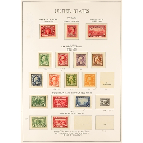 1113 - UNITED STATES 1901-19 MINT COLLECTION incl. 1901 Pan-American set to 4c, 1902-03 Portraits set to 13... 