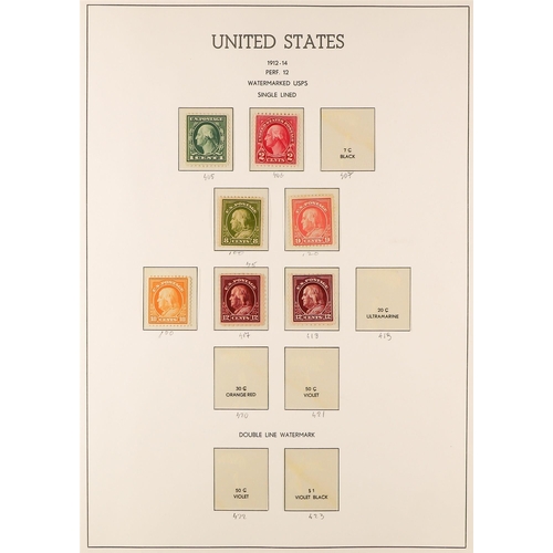 1113 - UNITED STATES 1901-19 MINT COLLECTION incl. 1901 Pan-American set to 4c, 1902-03 Portraits set to 13... 