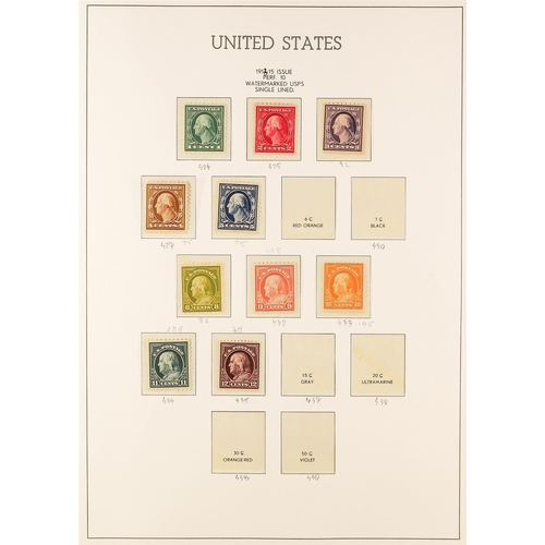 1113 - UNITED STATES 1901-19 MINT COLLECTION incl. 1901 Pan-American set to 4c, 1902-03 Portraits set to 13... 