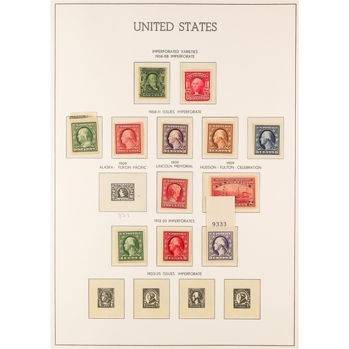 1113 - UNITED STATES 1901-19 MINT COLLECTION incl. 1901 Pan-American set to 4c, 1902-03 Portraits set to 13... 