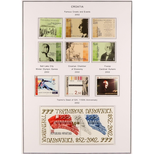 1127 - YUGOSLAVIA FORMER YUGOSLAV REPUBLIC 1998-2006 SUPERB NEVER HINGED MINT COLLECTION in three hingeless... 