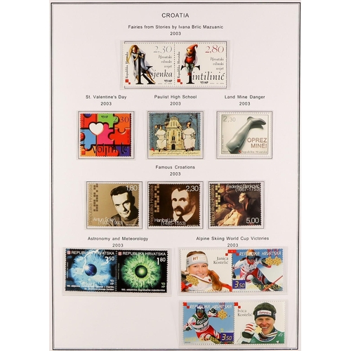 1127 - YUGOSLAVIA FORMER YUGOSLAV REPUBLIC 1998-2006 SUPERB NEVER HINGED MINT COLLECTION in three hingeless... 