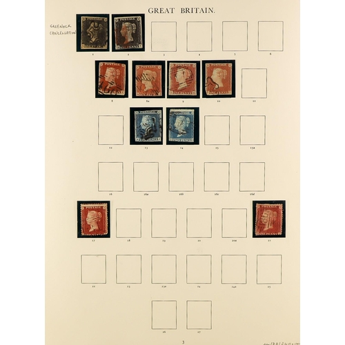 1133 - GREAT BRITAIN 1840-1976 COLLECTION IN A WINDSOR ALBUM incl. 1840 1d blacks (2), sparse later QV, bet... 