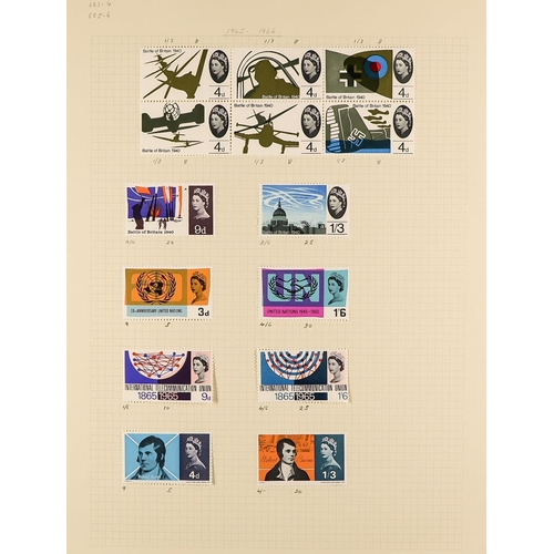 1135 - GREAT BRITAIN 1937-67 COLLECTION of fine mint or used in a Senator album, incl. 1937-47 Definitive m... 