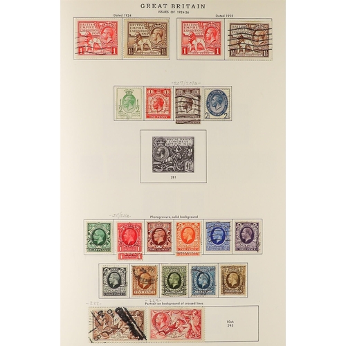 1143 - GREAT BRITAIN 1902-1970's COLLECTION in an album, mint (some QEII issues are never hinged) & used st... 