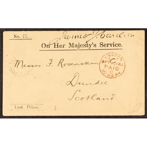 1147 - GREAT BRITAIN OFFICIAL MAIL a collection of O.H.M.S. and other covers, better 19th century noted inc... 