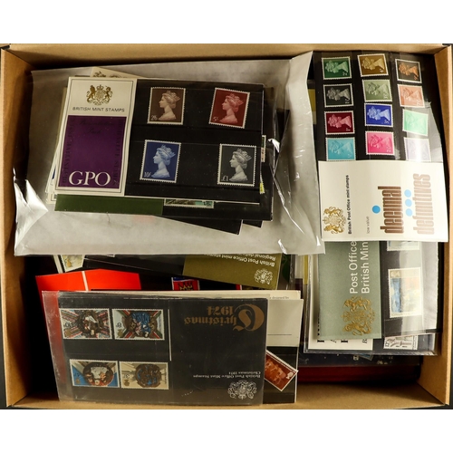 1214 - GB.ELIZABETH II 1960s - 1980s PRESENTATION PACKS in album and loose. Includes 1965 Churchill, 1966 C... 