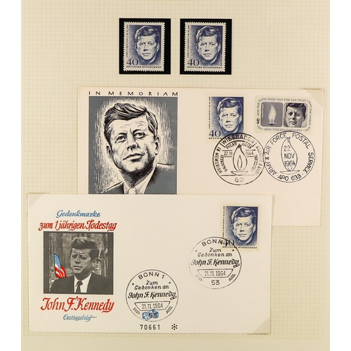 122 - COLLECTIONS & ACCUMULATIONS KENNEDY COLLECTION of stamps, miniature sheets and covers, largely on pa... 