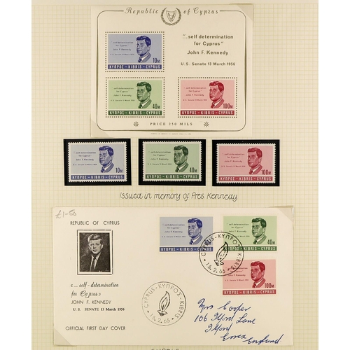 122 - COLLECTIONS & ACCUMULATIONS KENNEDY COLLECTION of stamps, miniature sheets and covers, largely on pa... 