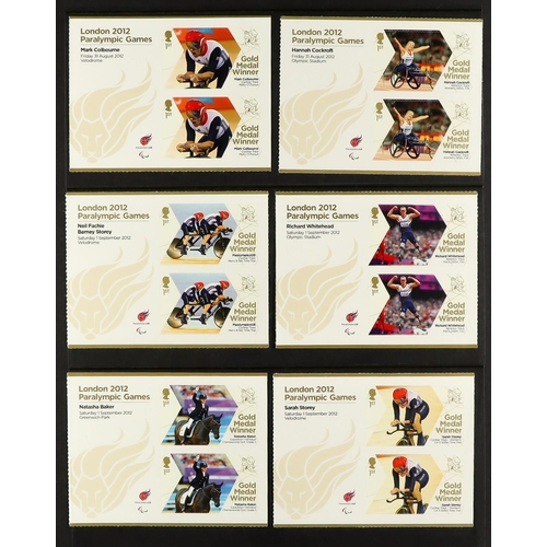 1240 - GB.ELIZABETH II 2012 OLYMPIC AND PARALYMPIC SHEETLETS. Complete set of the 29 Olympic sheetlets and ... 