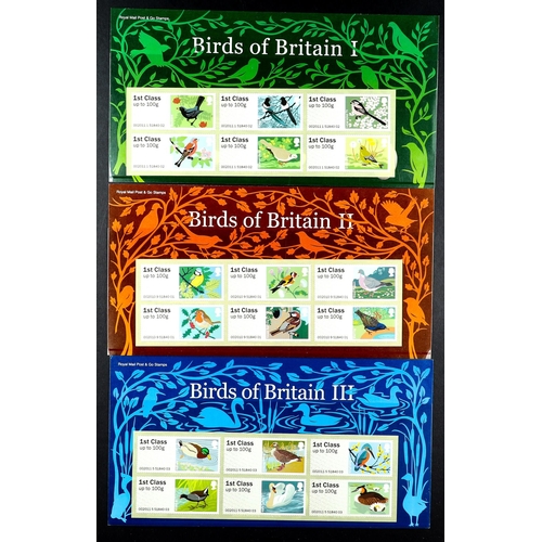 1254 - GB.ELIZABETH II POST & GO PRESENTATION PACK COLLECTION. Includes Birds I, II, II, IV, Union Flag x2,... 