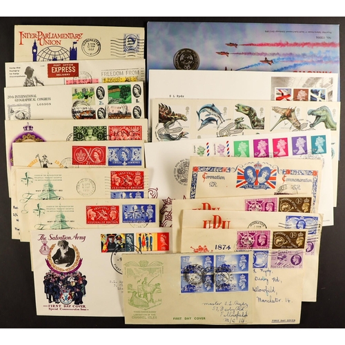 1271 - GB.FIRST DAY COVERS 1937 - 2014 collection in albums and loose. Includes 1937 Coronation (Manchester... 