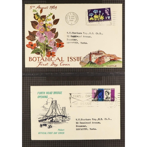 1272 - GB.FIRST DAY COVERS 1960s - 1980s collection in various albums and loose. (Approximately 350 covers)