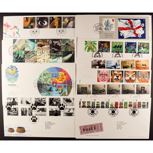 1277 - GB.FIRST DAY COVERS 1970s - 2000 collection in four albums. All appear to be different. (Approx 352 ... 