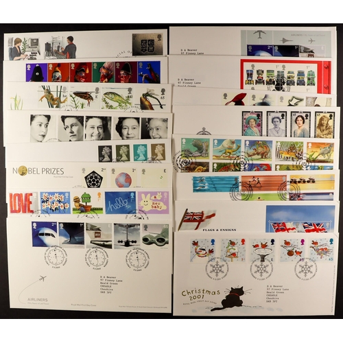 1277 - GB.FIRST DAY COVERS 1970s - 2000 collection in four albums. All appear to be different. (Approx 352 ... 