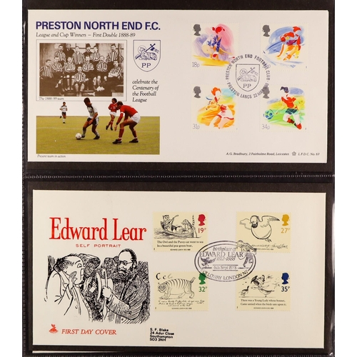 1278 - GB.FIRST DAY COVERS 1971 - 2002 selection in albums and lose. Includes Royal Mail, Benham and some o... 