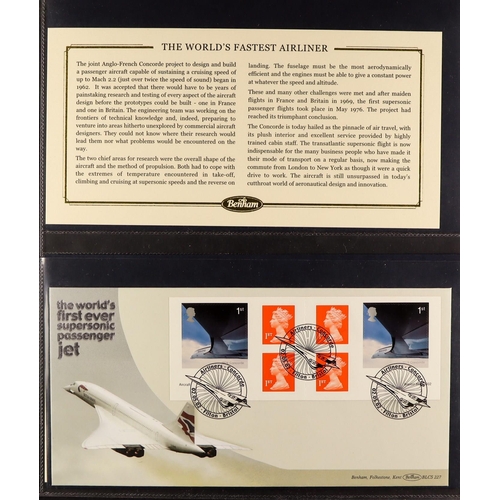 1281 - GB.FIRST DAY COVERS 1996 - 2000 BENHAM COVERS from the Large Cover Series housed in the Benham blue ... 