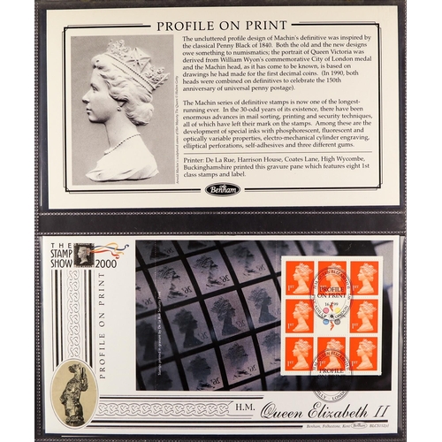 1281 - GB.FIRST DAY COVERS 1996 - 2000 BENHAM COVERS from the Large Cover Series housed in the Benham blue ... 