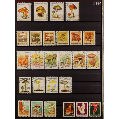 134 - TOPICALS MUSHROOMS & FUNGI World 1970's-90's fine used ranges with some duplication in stockbooks et... 