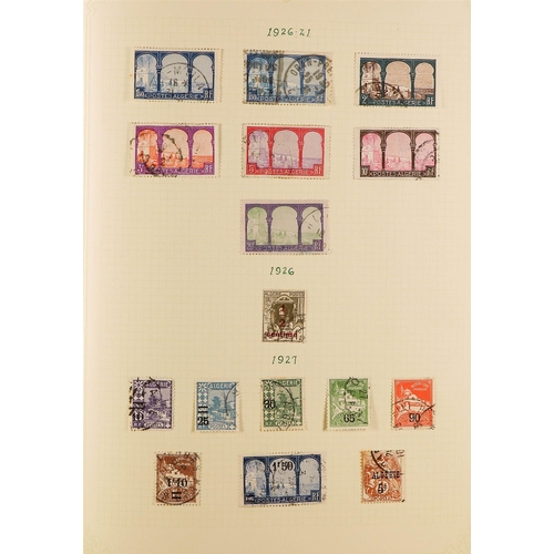 145 - ALGERIA 1922-60 USED COLLECTION incl. 1924-25 opt'd set, 1926-30 pictorials range to 10f & 20f, 1930... 