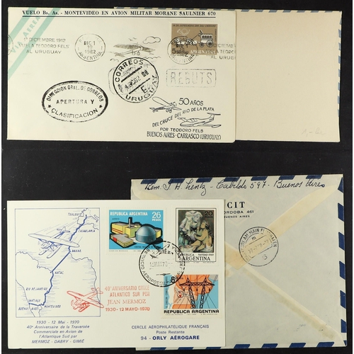 155 - ARGENTINA AIRMAIL COVERS 1959-2010 with mostly first flights or special flights illustrated covers w... 