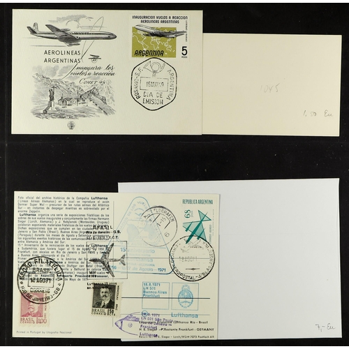 155 - ARGENTINA AIRMAIL COVERS 1959-2010 with mostly first flights or special flights illustrated covers w... 