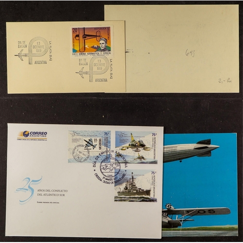 155 - ARGENTINA AIRMAIL COVERS 1959-2010 with mostly first flights or special flights illustrated covers w... 