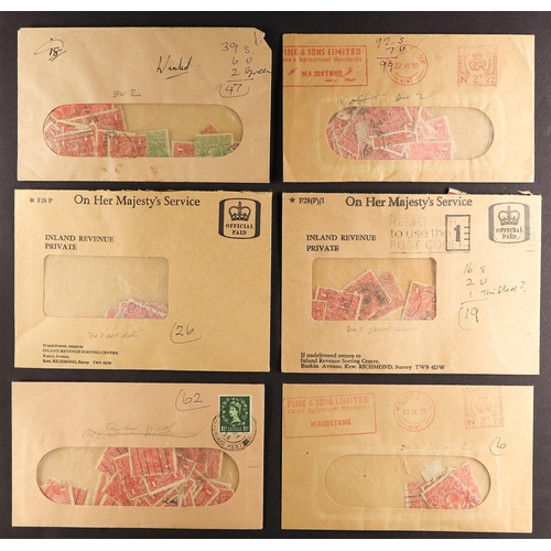 171 - AUSTRALIA 1914-1930 HEADS 1D REDS DIE II STUDY COLLECTION (with a few 1d 'greens) on leaves, with de... 