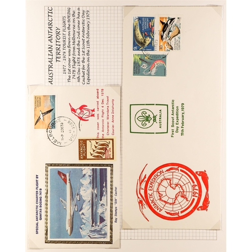 181 - AUSTRALIAN ANT.TERR      1964-99 COVERS & CARDS COLLECTION many are crew signed, some bearing Cinder... 