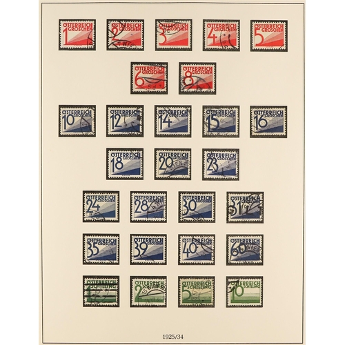 184 - AUSTRIA 1918-36 USED COLLECTION in a 