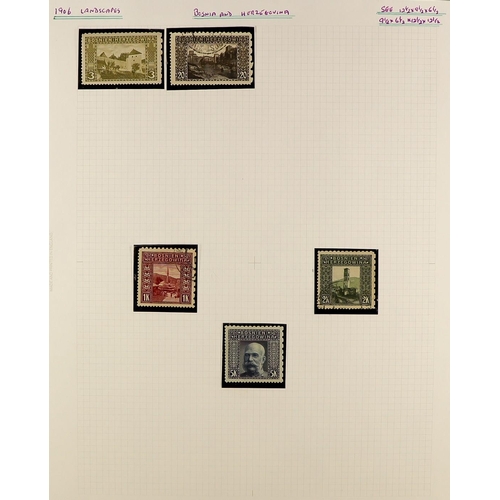 189 - AUSTRIA BOSNIA & HERZEGOVINA 1906 'LANDSCAPES' PERFORATIONS SPECIALIZED COLLECTION. An impressive fi... 