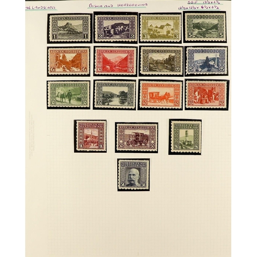 189 - AUSTRIA BOSNIA & HERZEGOVINA 1906 'LANDSCAPES' PERFORATIONS SPECIALIZED COLLECTION. An impressive fi... 