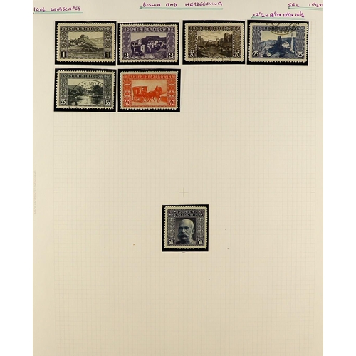 189 - AUSTRIA BOSNIA & HERZEGOVINA 1906 'LANDSCAPES' PERFORATIONS SPECIALIZED COLLECTION. An impressive fi... 