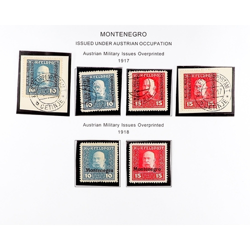 192 - AUSTRIA MILITARY POST (FELDPOST) 1915-1918 ATTRACTIVE COLLECTION in hingeless mounts on pages, mint ... 