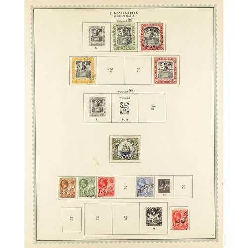 208 - BARBADOS 1861-1961 used collection incl. 1861-70 rough perf. 1d, 6d & 1s, 1872 small star 6d, 1875-8... 