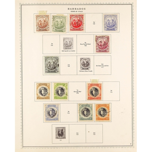 208 - BARBADOS 1861-1961 used collection incl. 1861-70 rough perf. 1d, 6d & 1s, 1872 small star 6d, 1875-8... 