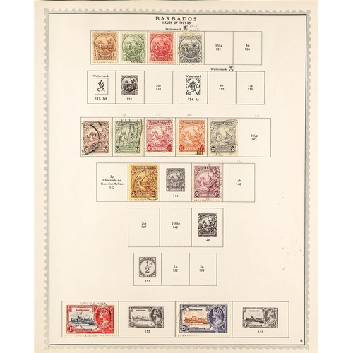 208 - BARBADOS 1861-1961 used collection incl. 1861-70 rough perf. 1d, 6d & 1s, 1872 small star 6d, 1875-8... 