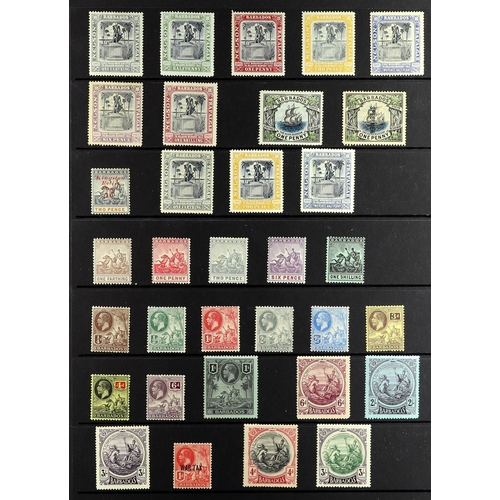 210 - BARBADOS 1882-1935 MINT COLLECTION incl. 1882-86 most to 5s incl. 1d, 2½d and 6d, 1892-1903 set, 189... 