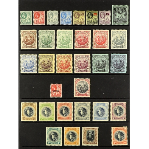 213 - BARBADOS 1912-35 mint collection incl. 1912-16 set to 1s, 1916-19 set to 2s also with additional sha... 