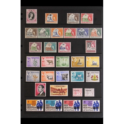 219 - BASUTOLAND 1933-67 mint collection, incl. many sets, vals to 1r etc. (60+ stamps)